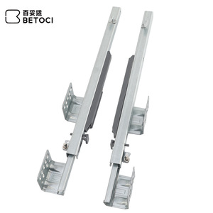 Two Section <b>Drawer</b> <b>Slide</b> 36 In Cold Rolled Steel Soft Closing Hidden Damping Guide Rails - Product Image 2