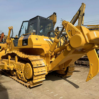 Topadora Usada 1D155AX-5, 360Hp, 268kW, Motor de 6 Cilindros, 40 Toneladas, Máquina de Movimiento de Tierras de Uso Pesado, Equipo de Minería