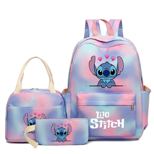Conjunto de mochila de estudiante de poliéster de alta calidad personalizable con imagen de dibujos animados para estuche de lápices y uso de bolsa de almuerzo para niños - Product Image 6
