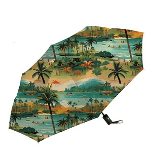 Wholesale <strong>Custom</strong> Vintage Aloha Boho Sea <strong>Print</strong> Practicability Folding <strong>Umbrella</strong> - Product Image 3