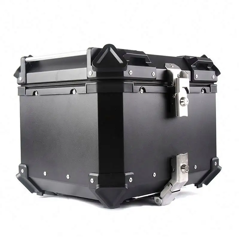 65L/Alu/aluminum Boxes Trunk Scooter Aluminum 38 Delivery Fibreglass Plastic Luggage Side Large Capacity Motorcycle Tail Box