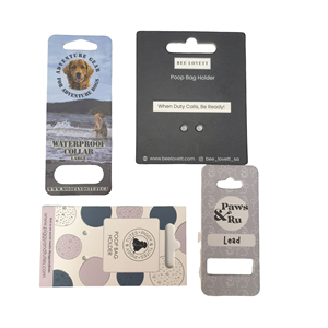 Tùy chỉnh đầy màu sắc in giá tốt nhất Dog Collar tag Matte kết thúc tông giấy Dog Puppy quần áo treo tag - Product Image 3