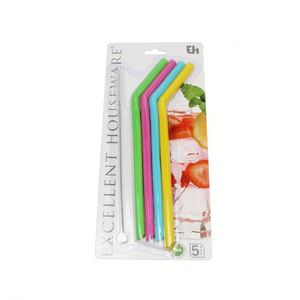 Thân Thiện Với Môi Silicone Đóng Mở Rơm Di Động Tái Sử Dụng Có Thể Gập Lại Uống Rơm - Product Image 3