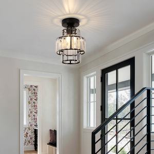 مصباح سقف كريستالي حديث للممر لغرفة النوم بغرفة تبديل الملابس، شفاف، بإضاءة E27، مثبت سطحي - Product Image 2