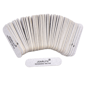 Custom Logo Disposable Mini Nail Files 180/240 Strip Thin Wood Salon Tool Emery Sandpaper Polisher for Manicure