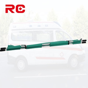 Brancard à roulettes manuel à cadre rigide de qualité hospitalière pour les secours d'urgence des services d'incendie et des ambulances, capacité de 160 kg - Product Image 2