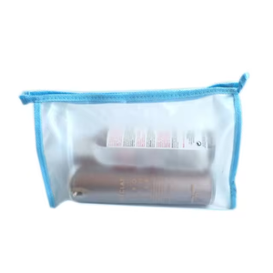 Bolsa de PVC triangular impermeable transparente con cremallera, organizador cosmético de moda y estuche para lápices para viajes - Product Image 2