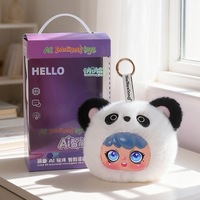Z Meilleures ventes Compagnon de bureau IA Lapin, Poupée robot compagnon émotionnel à dialogue intelligent, Jouet en peluche éducatif et Pendentif