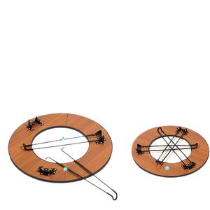 Table de barbecue pliable sans fumée, portable, ronde, pour usage extérieur, avec revêtement émaillé, pour cour et maison - Product Image 1