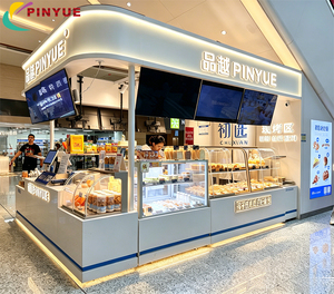 Mostradores de Exhibición de Acrílico y Vidrio para Panadería, Pasteles y Postres, con Puesto de Venta de Alimentos Personalizado en Centros Comerciales - Product Image 5