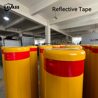 KAVASS Source Factory Powder Coated-Montage en surface Sécurité en acier jaune Borne de stationnement fixe pour parking