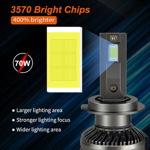 Nuevo Faro LED H7 de 6000K y 24v, 140W 14000LM, Compatible con H1 H4 H11 H8 H9 9005 9006, Lámparas Delanteras Disponibles, Faro LED H7 - Product Image 3