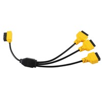Cable OBD2 AUTOOL de Fábrica Directa, Conector Universal para Automóvil, Adaptador OBD 2, Divisor de 1 a 3 Cables, Extensión de 16 Pines OBDII Macho a Hembra