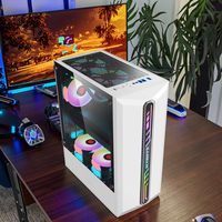 Boîtier PC ATX USB3.0 Tour de jeu en alliage d'aluminium compatible avec le verre trempé Boîtier PC de jeu en stock