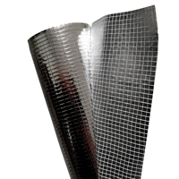 Membrane isolante réfléchissante multicouche en aluminium/MPET laminé avec maille en fibre de verre/polyester, barrière contre la vapeur