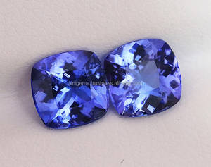 คู่พลอย tanzanite ที่จับคู่อัญมณี Tanzanite จับคู่คู่พลอยอัญมณีธรรมชาติทำผลิตภัณฑ์จำนวนมาก - Product Image 3