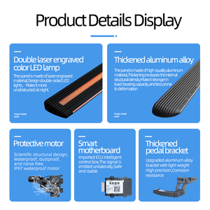 Pédale d'usine à bas prix pour <span class=keywords><strong>Nissan</strong></span> Navara NP300 <span class=keywords><strong>Qashqai</strong></span> Murano Kicks X-Trail Car Marchepieds latéraux électriques pour l'alimentation - Product Image 2