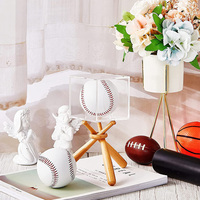 Baseball Vitrine, UV-geschützte Acryl würfel Baseball halter Square Clear Box Memorabilia Display Storage Baseball