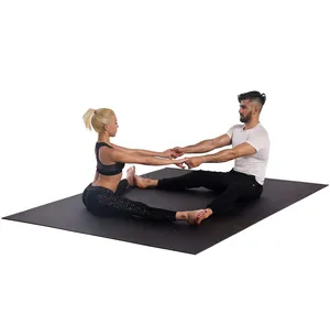 Tapis de Yoga Extra-Large 6 'x 8' x 7mm, tapis épais et antidérapant, natte de sol de la gymnastique à la maison, pieds nus et élastiques
