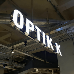 Logo lumineux 3d <span class=keywords><strong>led</strong></span>, signe de lettre de canal, conception de logo personnalisé, grands chiffres, magasin de bâtiment, panneau de centre commercial avant pour supermarché - Product Image 6