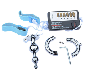 Электрошоковый металлический стимулятор для уретры, зонд-катетер, секс-игрушка для стимуляции уретры и контроля целомудия - Product Image 5