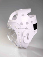 Casque de combat de garde de tête de Sport de haute qualité équipement de Taekwondo de karaté boxe avec masque en plastique de sécurité