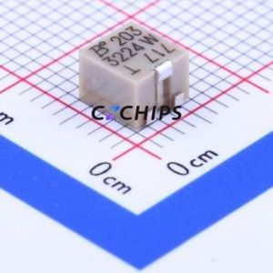 Résistance/potentiomètre réglable 3224W-1-203E SMD-3P, résistance 4,8x3,5 mm 20 kOhm 10 % 250 mW 100 ppm/ ℃ - Product Image 1