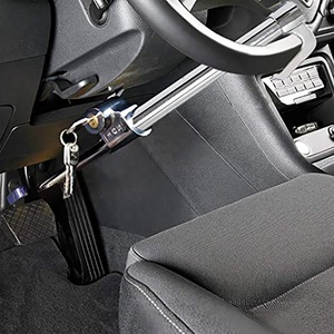 Verrouillage universel de <span class=keywords><strong>volant</strong></span> de voiture <span class=keywords><strong>antivol</strong></span>, verrouillage de pédale de voiture, Double crochet rétractable, embrayage de voiture, pédale de roue, verrouillage de frein d'embrayage - Product Image 3