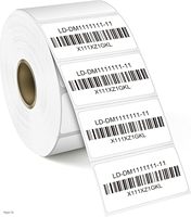 Kertas Tahan Air 4x6 Stiker Printer Perekat Langsung untuk Kemasan Pengiriman Label Thermal 5-Lapisan Tahan Air dalam Bentuk Gulungan