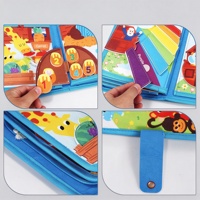 Filz-Busy-Board für Kleinkinder, Aktivitätsbuch, Frühes Lernen, Alltagskompetenzen-Spielzeug, Reise- und Heimunterricht, Vorschul-Partygeschenk