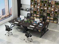 Meubles de bureau à domicile, bureau de direction moderne en bois de haute technologie, table d'ordinateur de luxe pour le travail à domicile, en vente