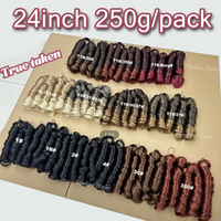 Cheveux à tresser 100% Kanekalon French Curls, 24 pouces, 250g, un paquet, pré-étirés, Loose Wave, Goddess Wave
