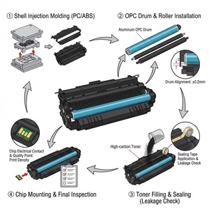 Cartouches de <span class=keywords><strong>toner</strong></span> compatibles CB436ART noires 2000 pages pour HP M1120 M1522nf/1522n P1505/nMFP/M1120/1120n - Product Image 3