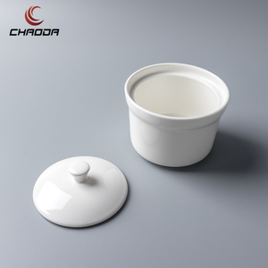 Soupe en céramique pour restaurant, 4 pièces, bol rond de 4 pouces avec couvercle, cuiseur à vapeur, meilleurs Pots à soupe, fait-tout en céramique - Product Image 3