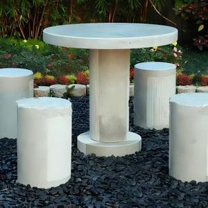 Juego <span class=keywords><strong>de</strong></span> Mesa y Sillas Redondas Elegantes al por Mayor, Mesa y Sillas <span class=keywords><strong>de</strong></span> Jardín <span class=keywords><strong>de</strong></span> Granito Ecológicas y Duraderas para Parque y Jardín - Product Image 1