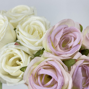 Usine de fleurs artisanales Meiyu, bouquet de roses artificielles, fleurs en soie, fabrication artisanale, décoration de mariage et de maison - Product Image 3