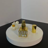 Botol Parfum Mini Kaca Isi Ulang Kosong Gaya Arab UV Gold 10ml