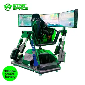 热卖模拟器赛车运动模拟器6 doof Sim赛车设备驾驶舱3屏幕汽车驾驶模拟器