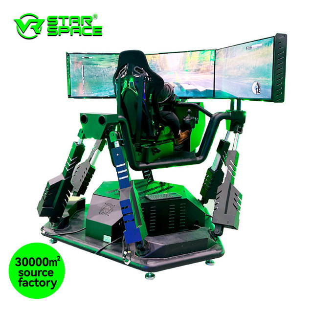 Star Space VR Machine Manufacturer Racing Motion Simulator 6Dof Sim Racing Devices Cockpit 3 Screens Car Driving Simulator