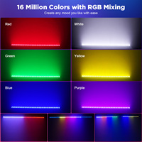 UKING 80LED RGBW 4 en 1 Barre de lumière murale, lumière de scène, DMX, effet de poursuite stroboscopique, lumières de scène pour discothèque, DJ, soirée, boîte de nuit