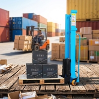 Chariot élévateur électrique portatif auto-chargeur AOMAI 1 tonne, mini chariot élévateur à palettes pour le chargement et le déchargement de petits camions