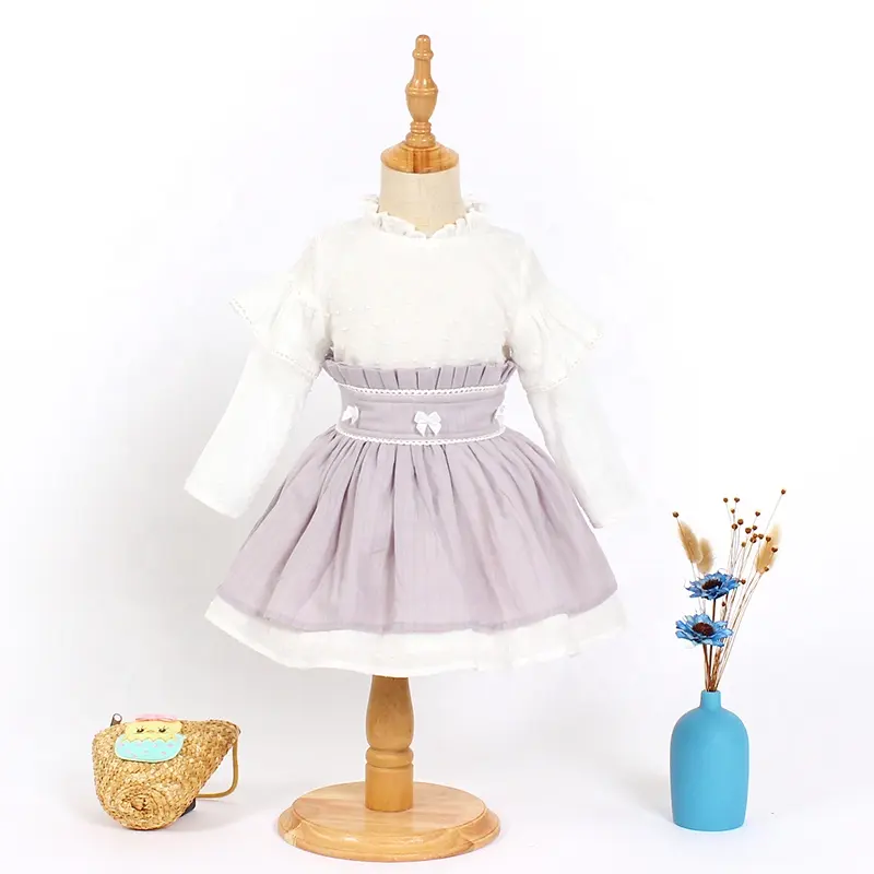 2021 Autumn princess baby girls long sleeved spanish dresses children manufacturers