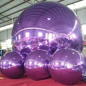 Boule miroir gonflable en PVC double couche, colorée et réfléchissante, pour bar, mariage, centre commercial, décoration d'événements Meichen, boule laser - Product Image 2