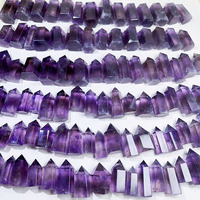 Tour de cristal d'améthyste brésilienne en diamant, technique de mosaïque de pierres brutes, poli, cadeau DIY, mascotte, livraison directe du fabricant