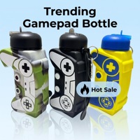 Bouteille d'eau en silicone en forme de manette de jeu, gourde pliable anti-fuite sans BPA pour enfants, idéale pour les gamers en extérieur, vente en gros