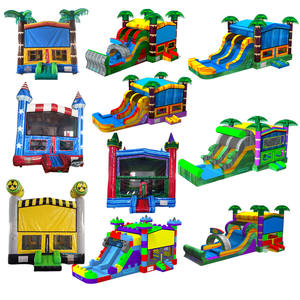 Nouveau stock – Prix usine – Vente en gros – Combo château gonflable commercial <span class=keywords><strong>avec</strong></span> toboggan et <span class=keywords><strong>piscine</strong></span> en promotion – Prêt à être expédié - Product Image 1