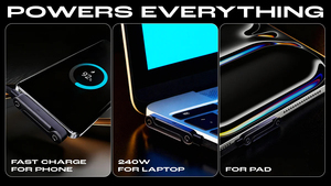 240W 3A PD Fast <b>Charging</b> Braided Nylon <b>Cable</b> Type-C to Type-C 1.5 m T-Shaped Design with Built-in Features for PC & Mobile Phone - Product Image 5