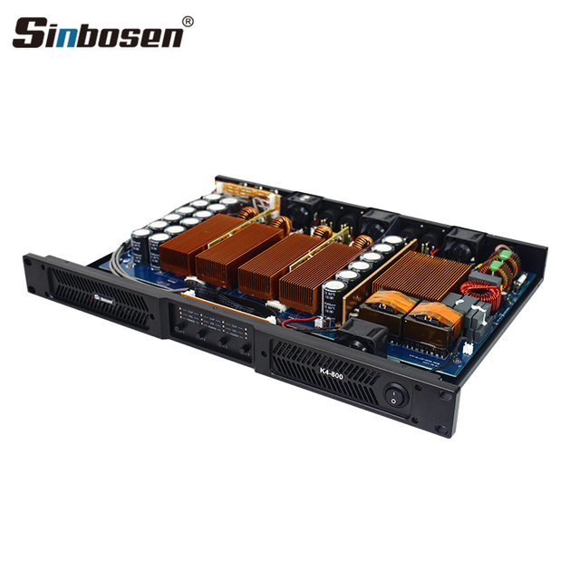 K4-800 Sinbosen 4 Channel 1u 4ohms Amplifier Digital Audio Sound Equipment 800 Watts