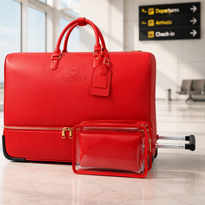 Sac de voyage personnalisé pour homme en cuir PU, style sport, imperméable, avec fermeture éclair, conçu pour les voyages de week-end et les séjours d'une nuit - Product Image 2