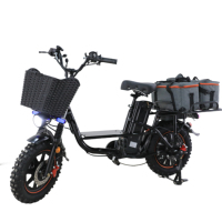 Vélo Électrique Hybride Sans Balais 48V Big Shark S pour Adultes, 21 Vitesses, Freins à Disque, Conception Robuste pour Livraisons Rapides de Repas (Vente en Gros)